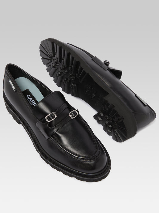 Giovanna - Mocassins cuir noir - Image numéro 5