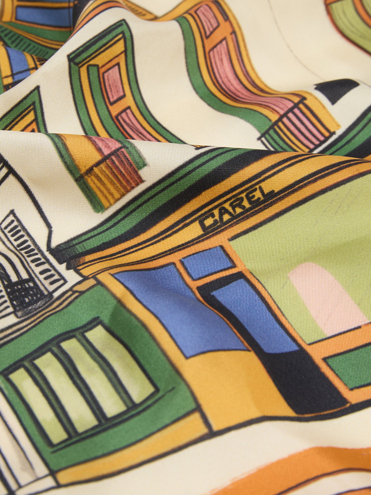 Marais - Multicolored printed silk scarf