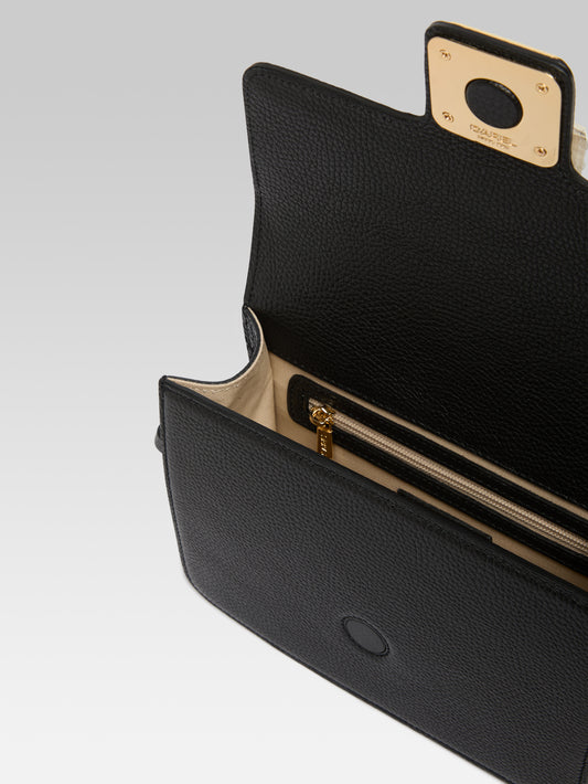 Mabillon - Black grained leather bag - Image number 5
