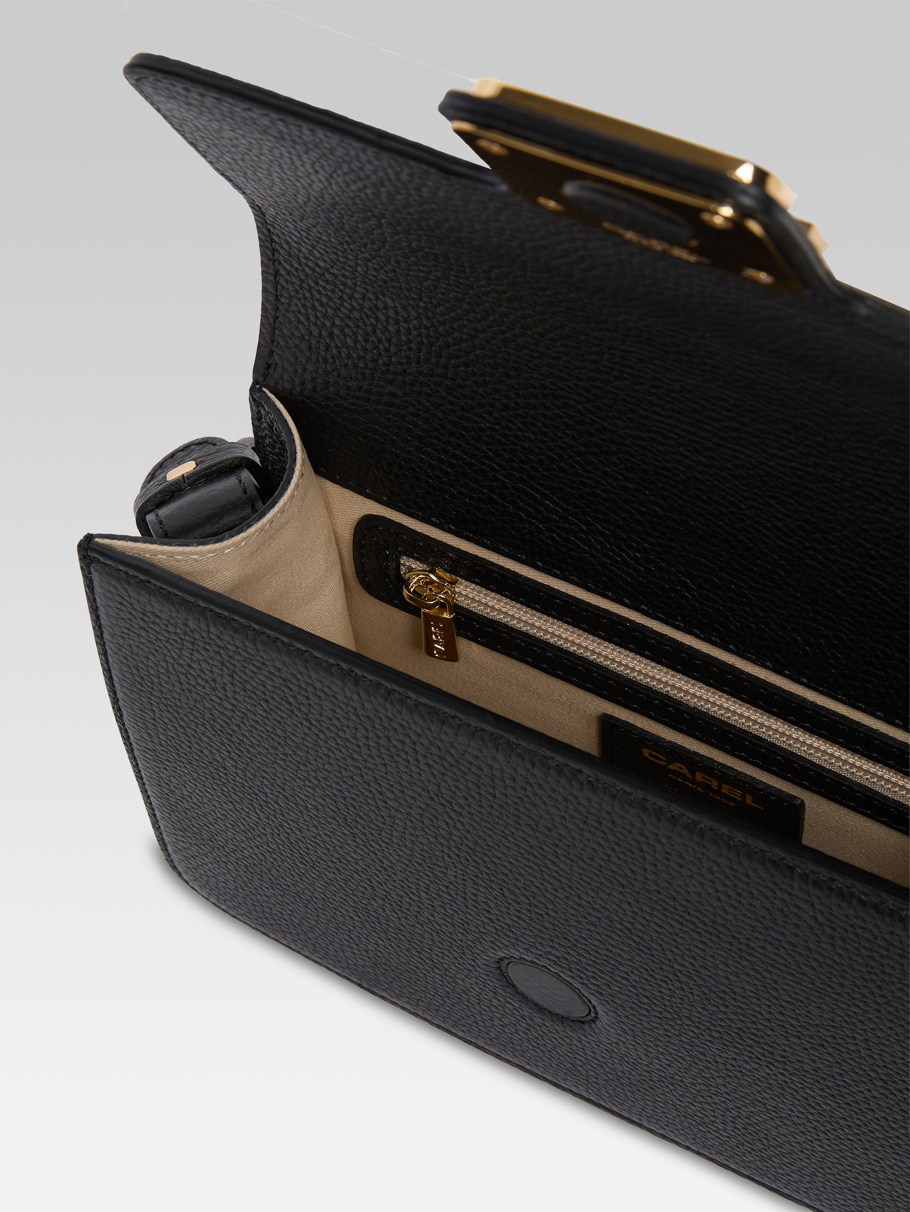 Mabillon - Black grained leather bag - Image number 5