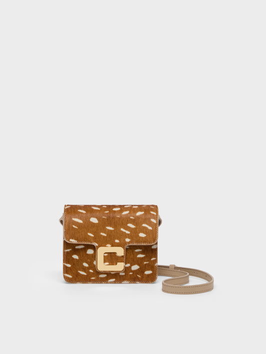 Mini Sorbonne - Sac cuir pony biche - Image numéro 1