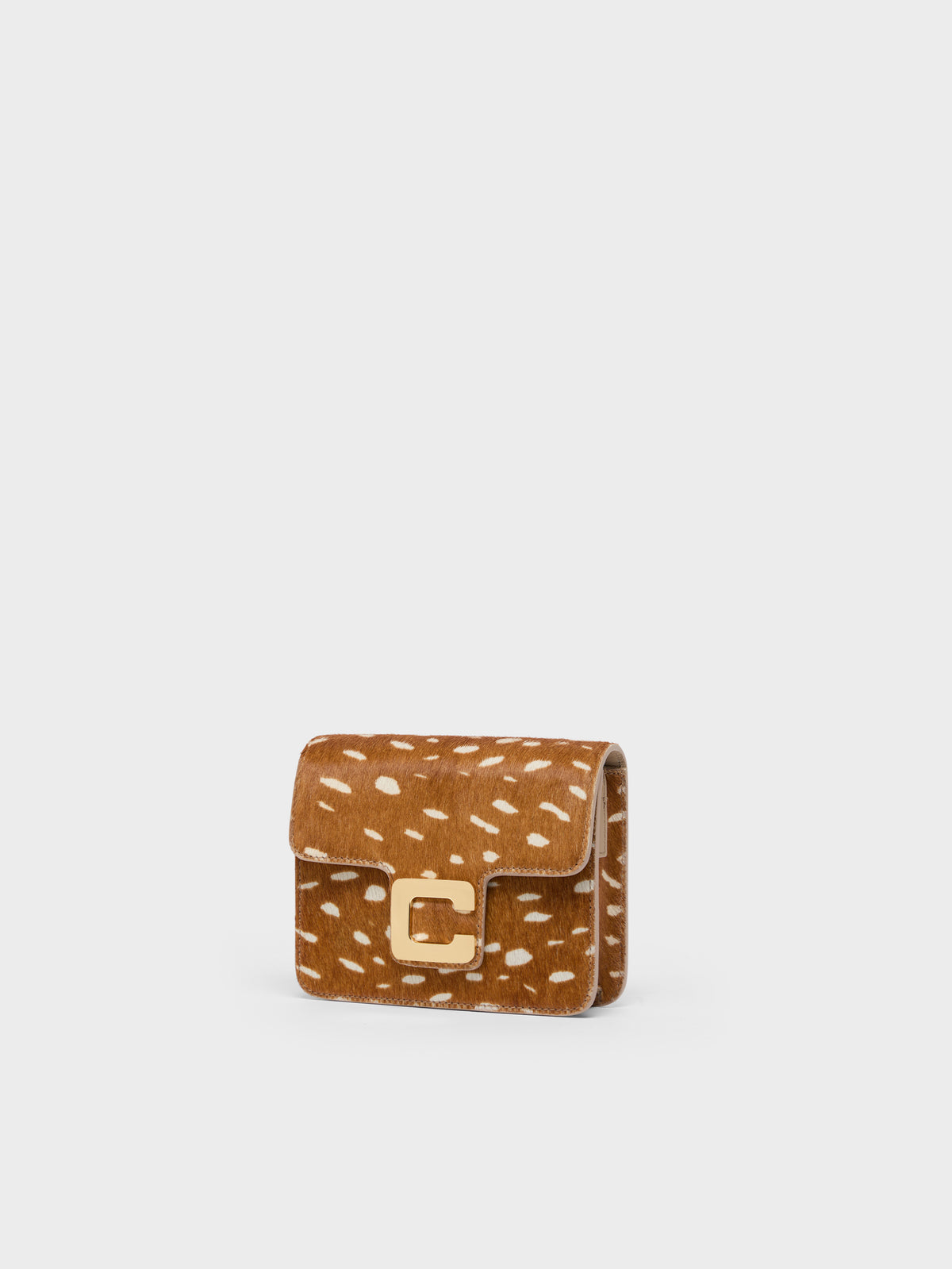 Mini Sorbonne - Fawn-print pony-hair leather bag