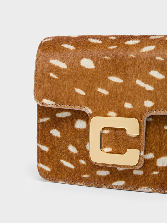 Mini Sorbonne - Sac cuir pony biche - Image numéro 4