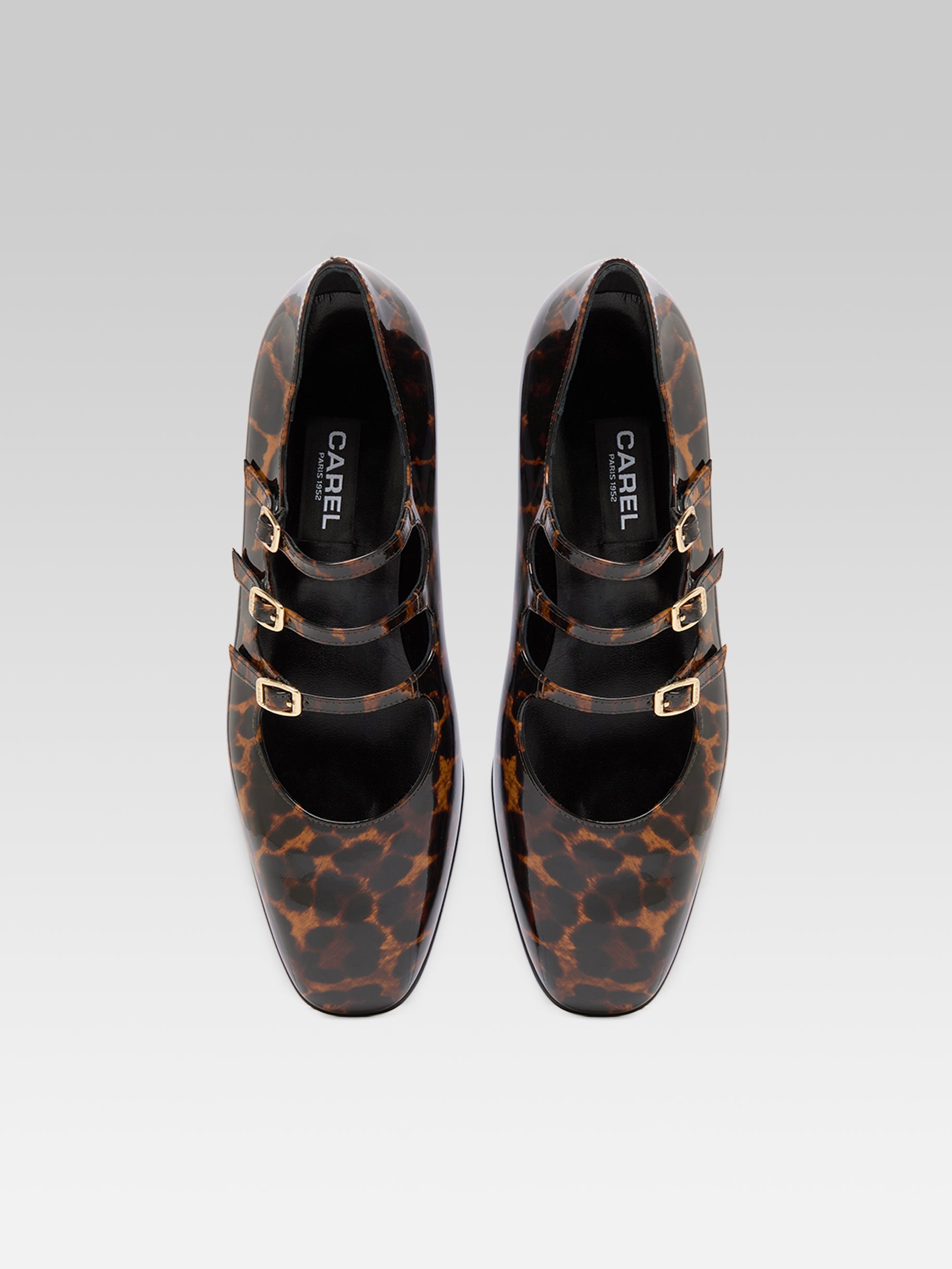 Ariana - Ballerines babies cuir verni leopard - Image numéro 3