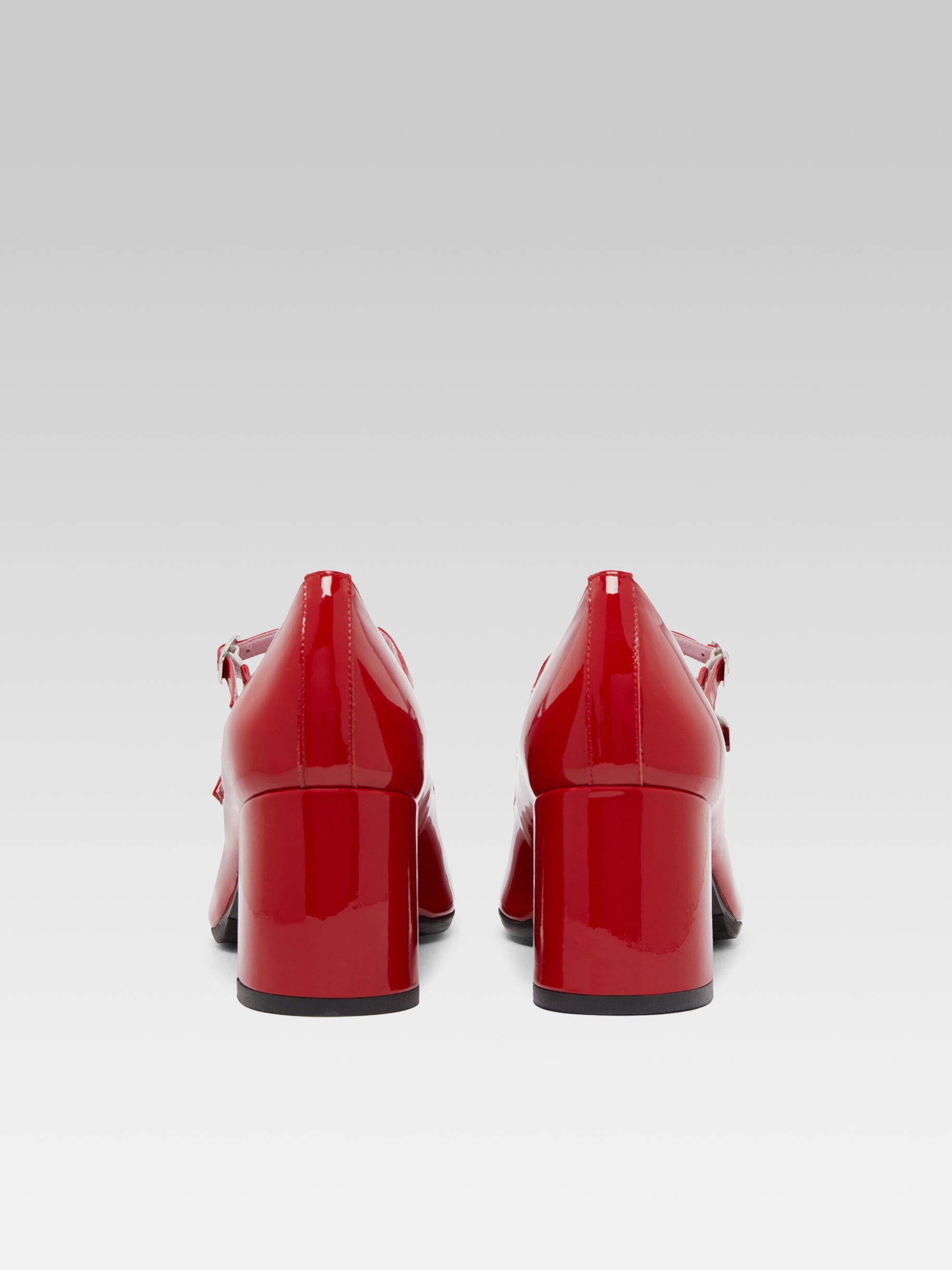 Alice - Red patent leather Mary Janes pumps - Image number 8