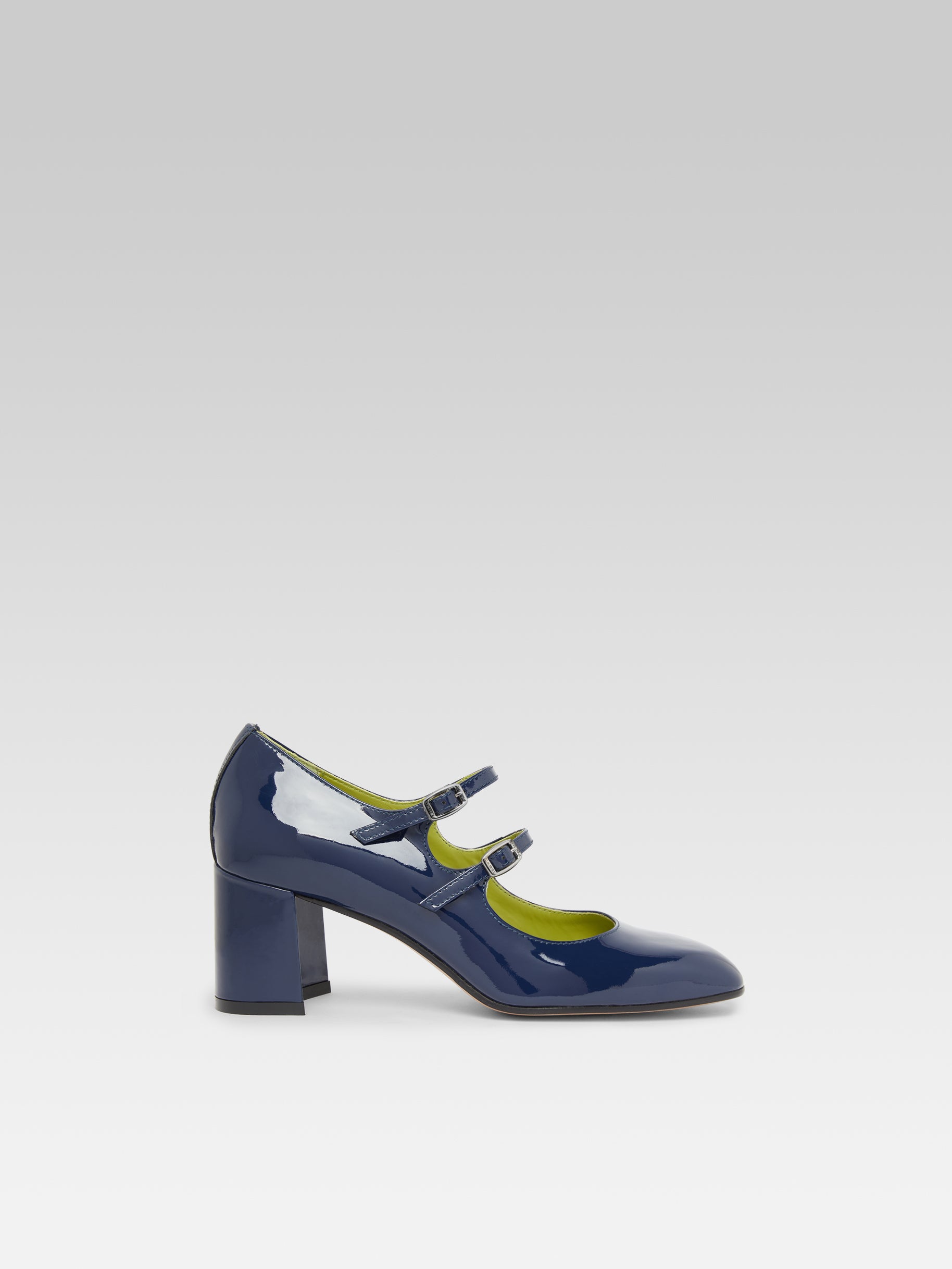 Alice - Blue patent leather Mary Janes pumps - Image number 1