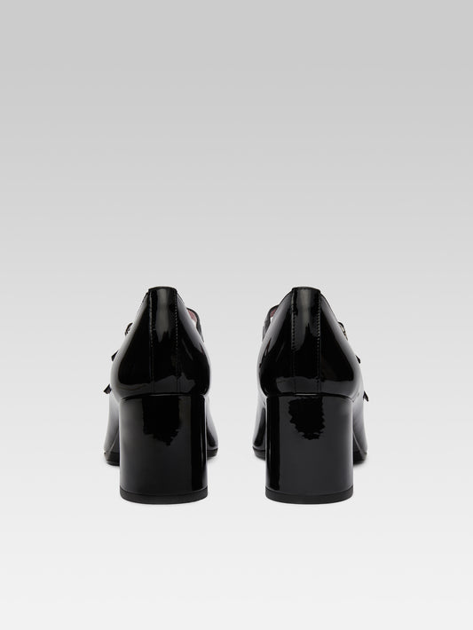 Alice - Escarpins babies cuir verni noir - Image numéro 7