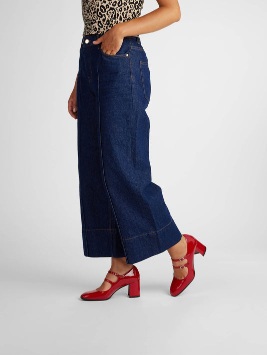 Alice - Escarpins babies cuir verni rouge - Image numéro 7