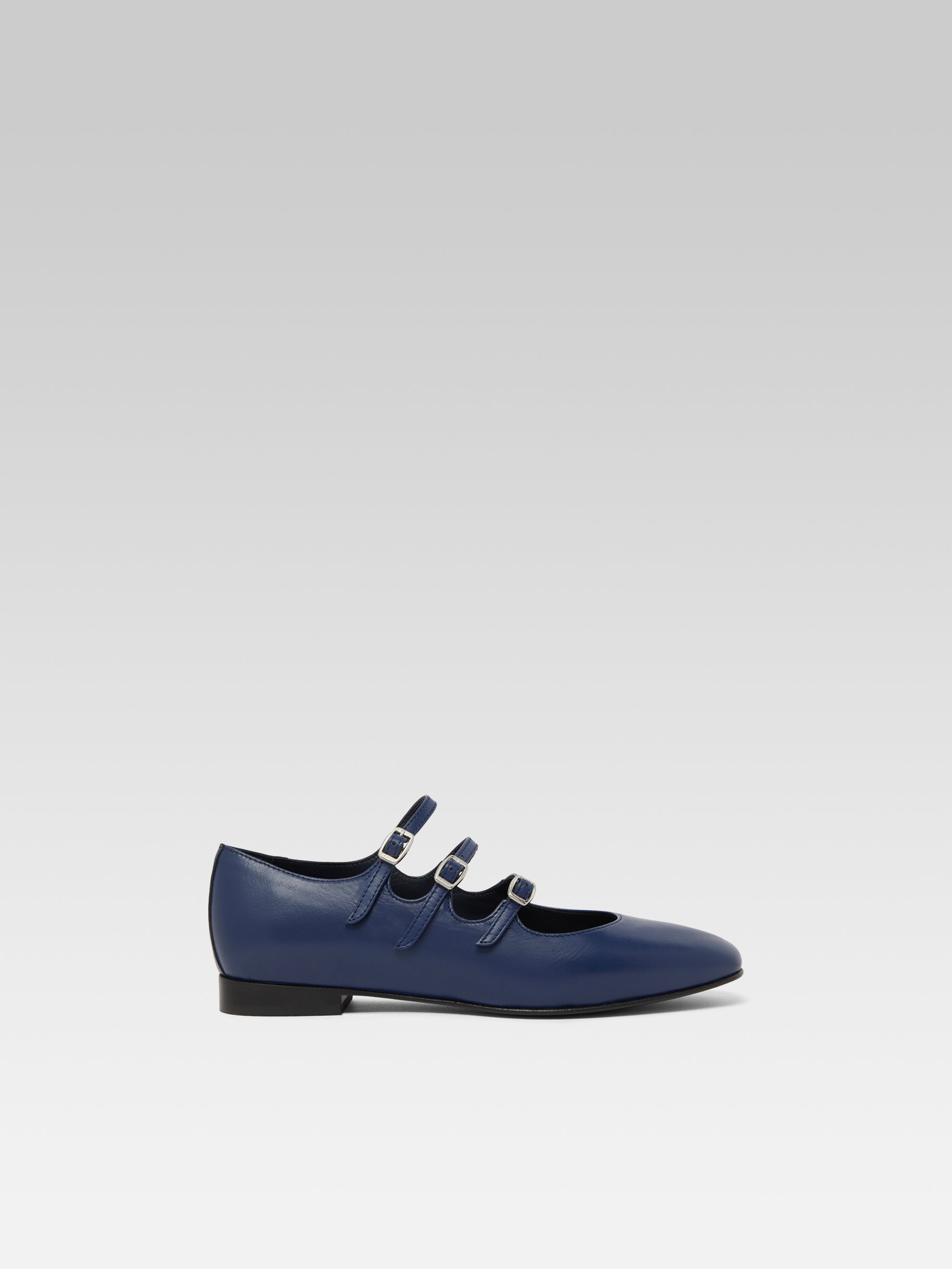 Ariana s - Ballerines babies cuir bleu marine - Image numéro 1
