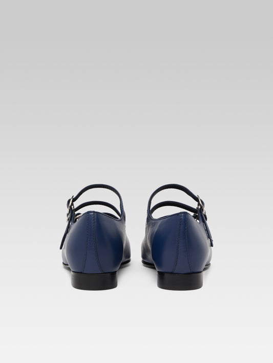 Ariana s - Ballerines babies cuir bleu marine - Image numéro 4