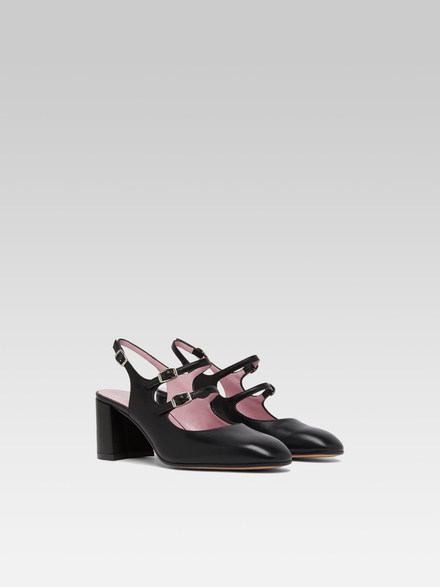 Banana - Black leather slingback Mary Janes | Carel Paris