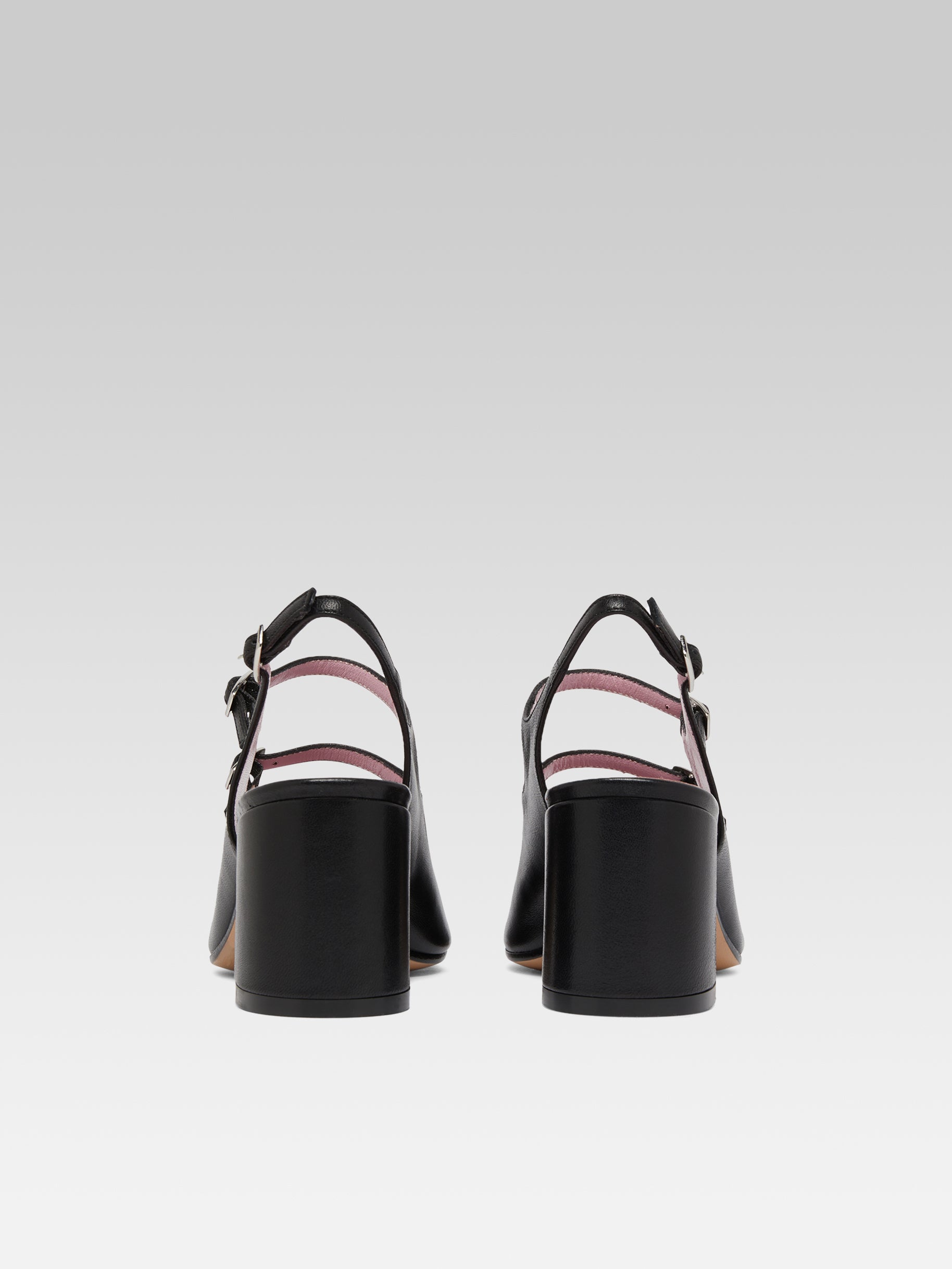 Banana - Black leather slingback Mary Janes | Carel Paris
