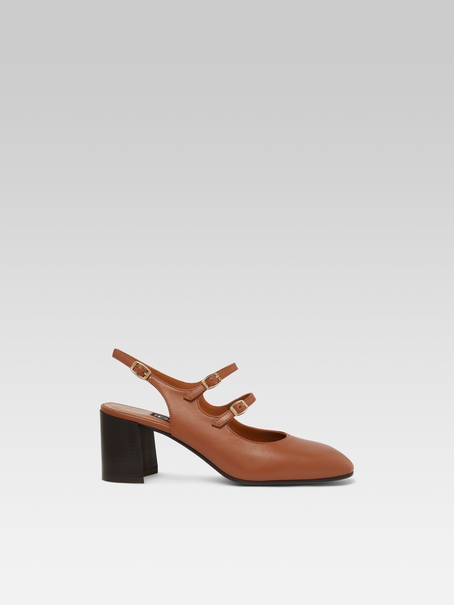 Banana - Babies slingback cuir upcyclé camel