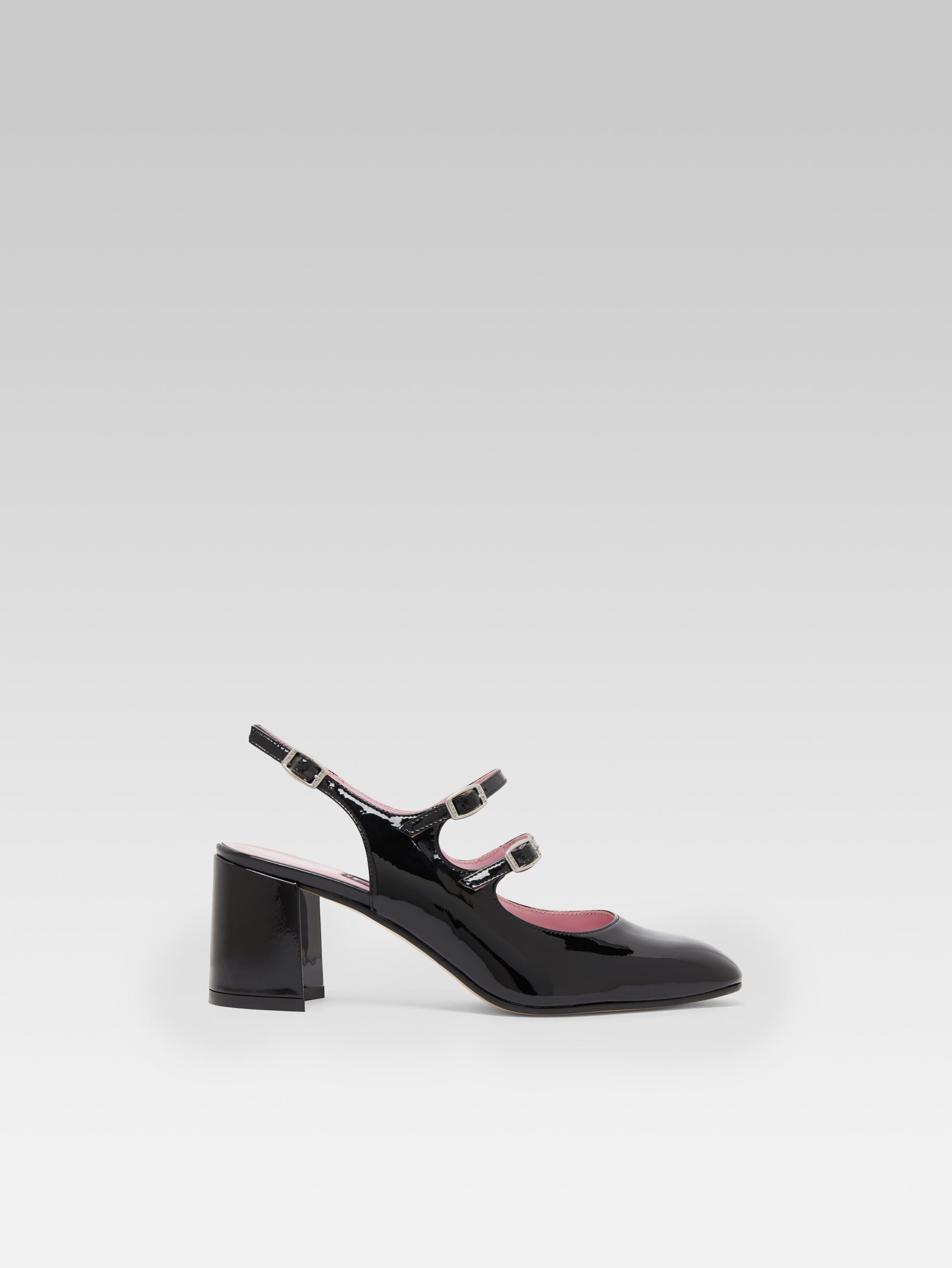Banana - Black patent leather slingback Mary Janes - Image number 1