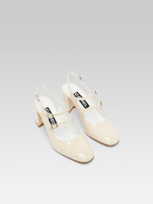 Banana - Babies slingback cuir verni nude - Image numéro 2