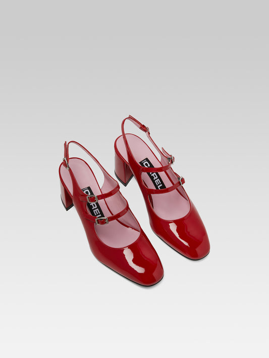 Banana - Babies slingback cuir verni rouge - Image numéro 2