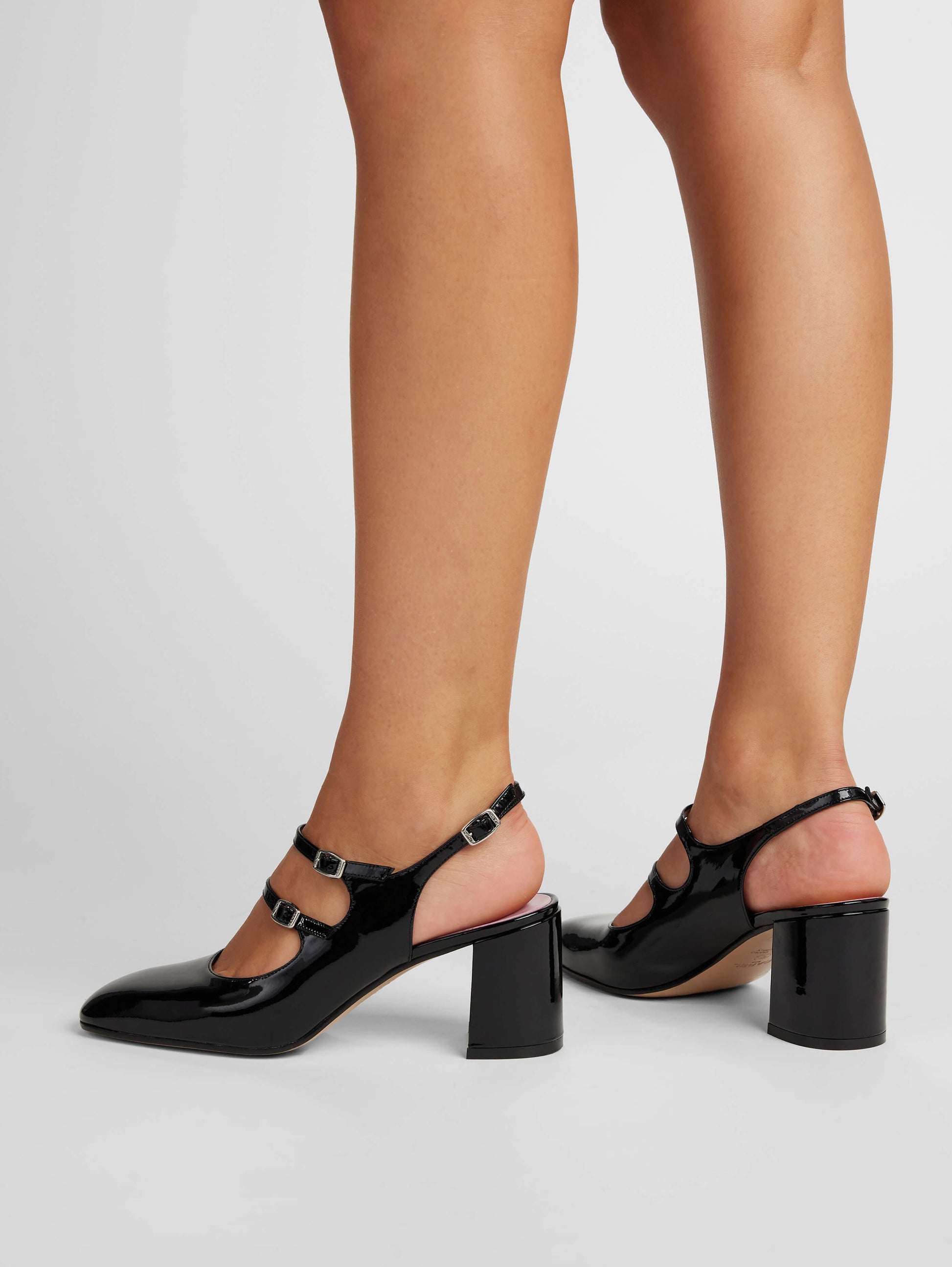Banana - Black patent leather slingback Mary Janes - Image number 5