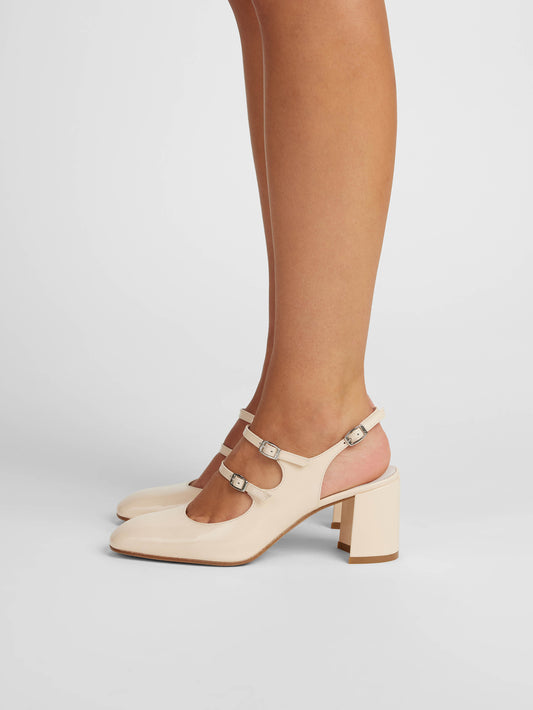 Banana - Babies slingback cuir verni nude - Image numéro 6