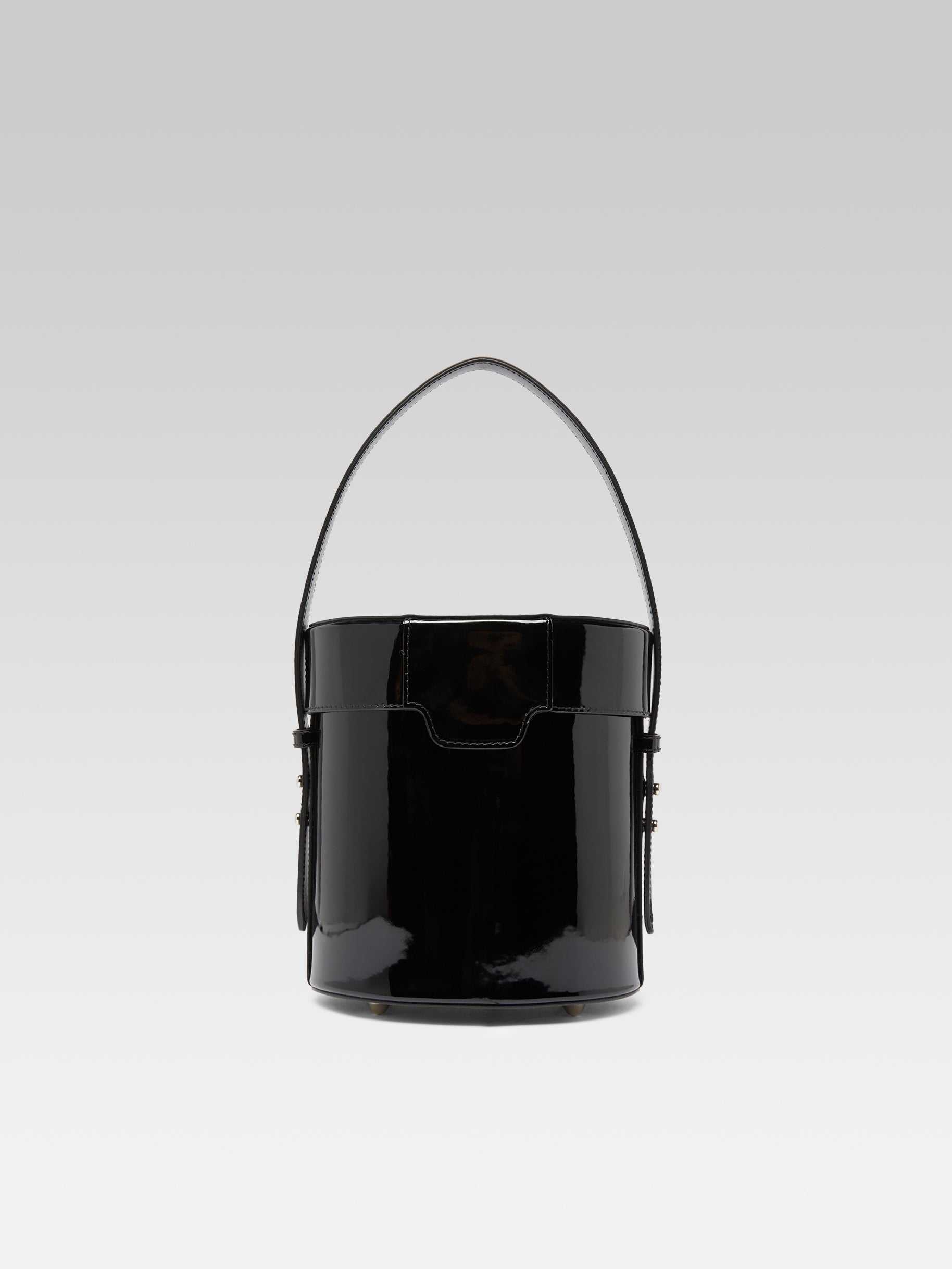 BIBI Black and white patent leather bucket bag Carel Paris Shoes