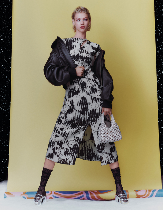 Fatale - Mules cuir laminé argent - Image numéro 4