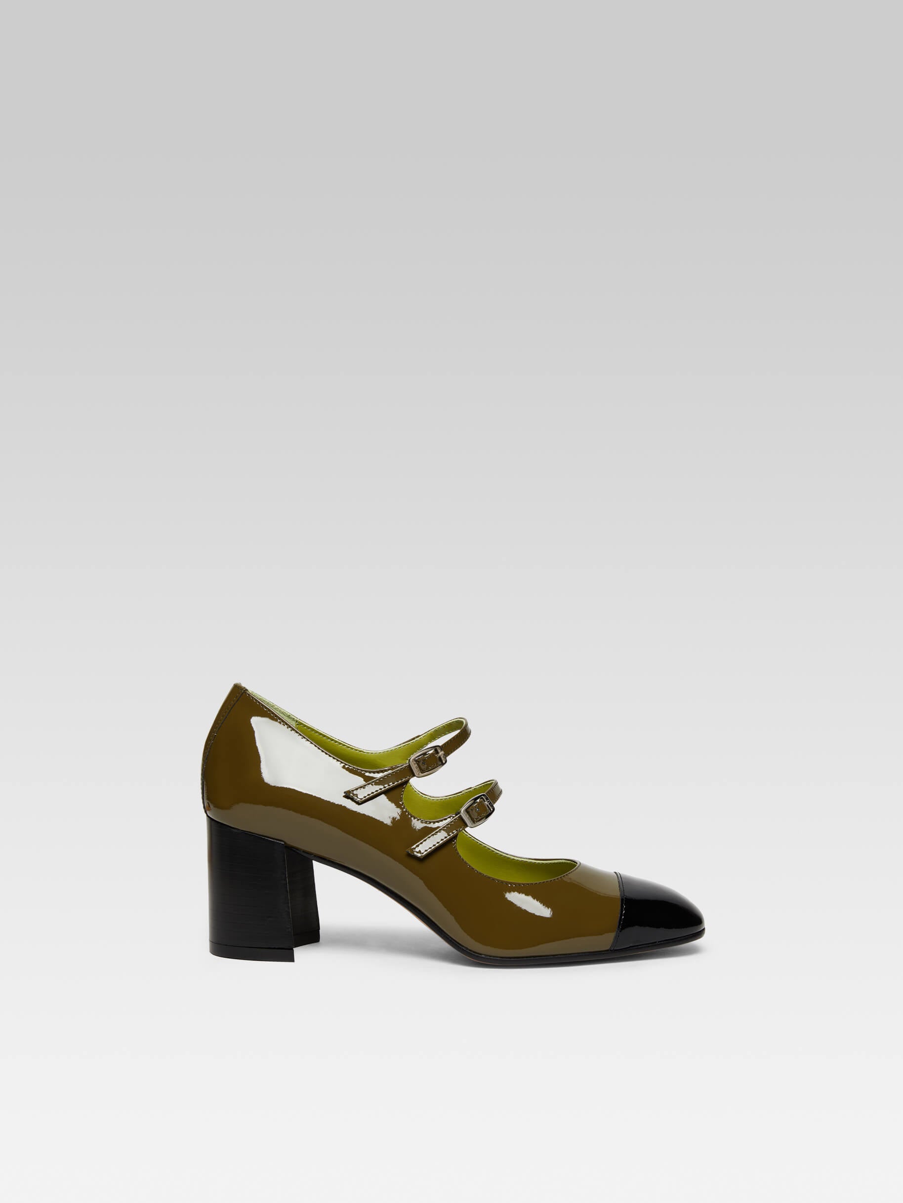 Escarpins vert kaki clearance