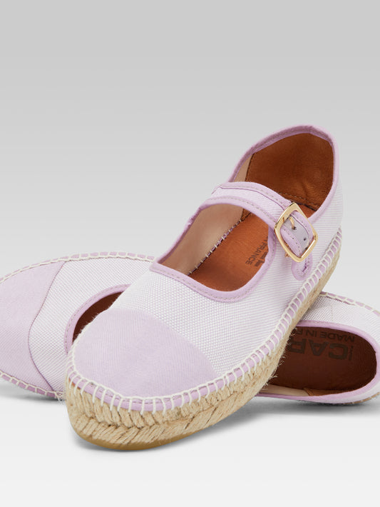 Colza - Espadrilles babies toile lilas - Image numéro 5