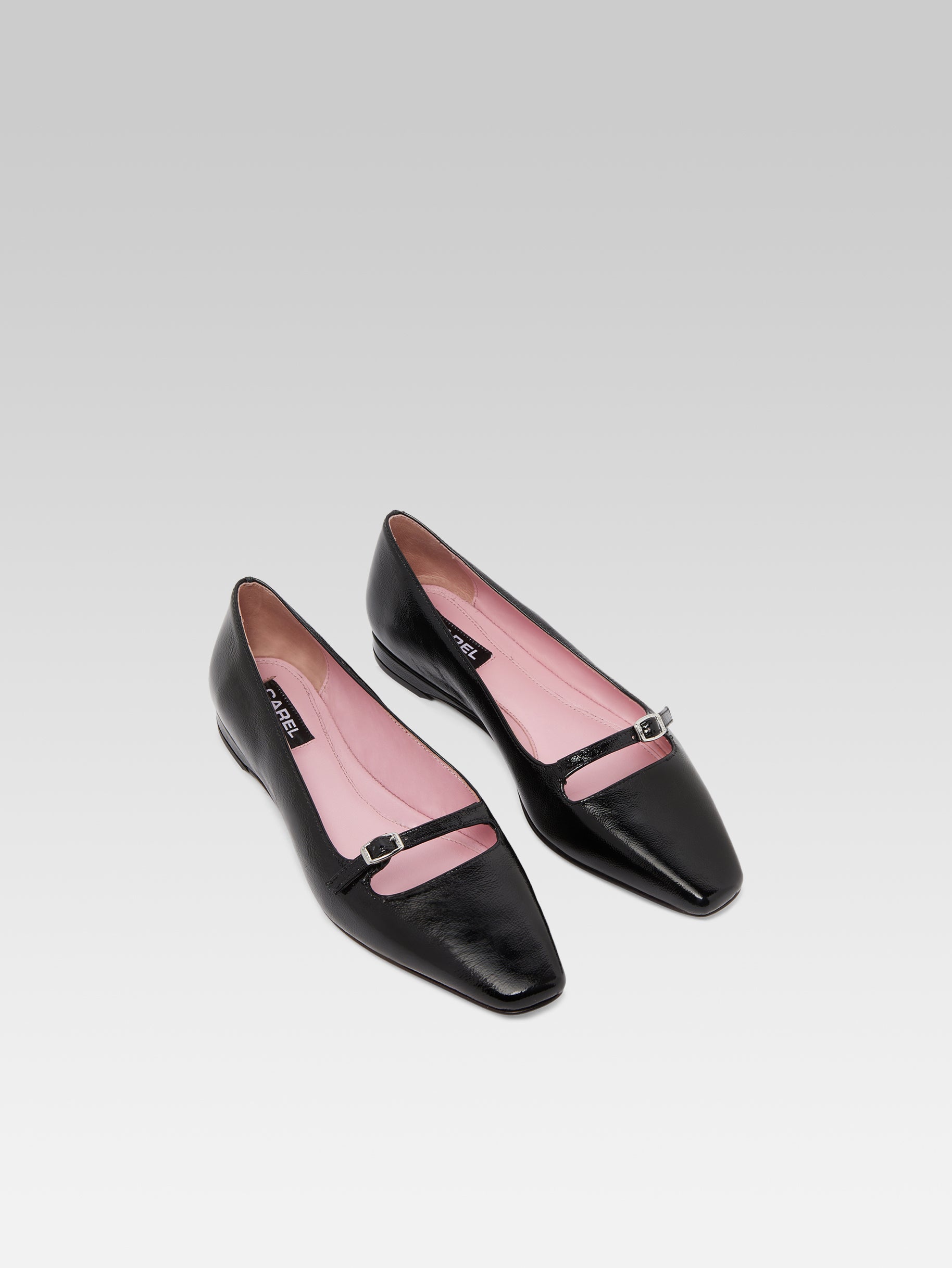 Emilie - Ballerines cuir naplack noir - Image numéro 3