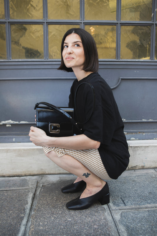 Giulia - Ballerines cuir verni noir - Image numéro 3