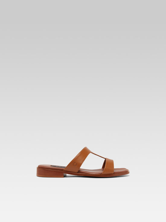 carel Ilienne - Mules cuir camel