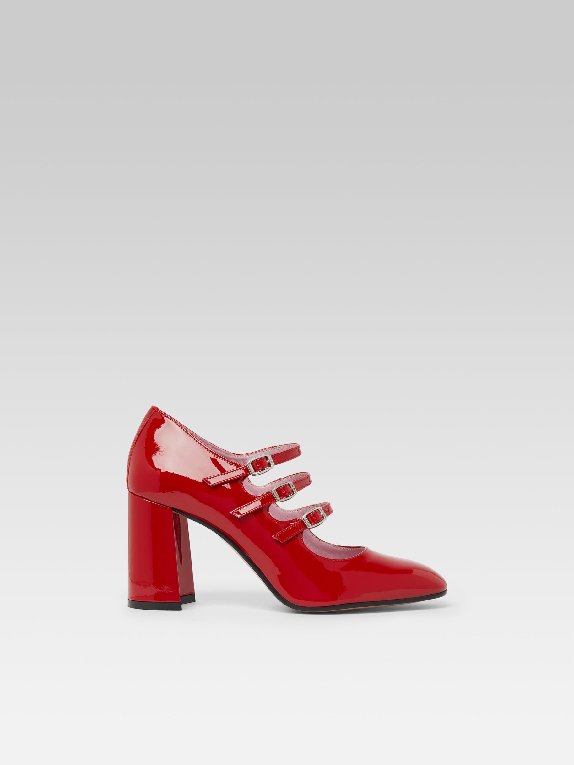 Keel - Red patent leather Mary Janes pumps - Image number 1