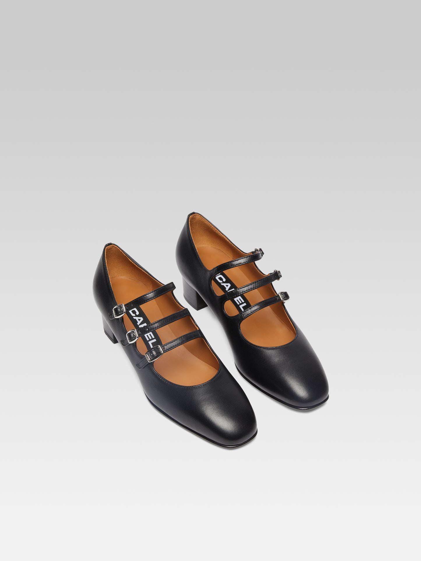 Kina - Black smooth leather Mary Janes pumps