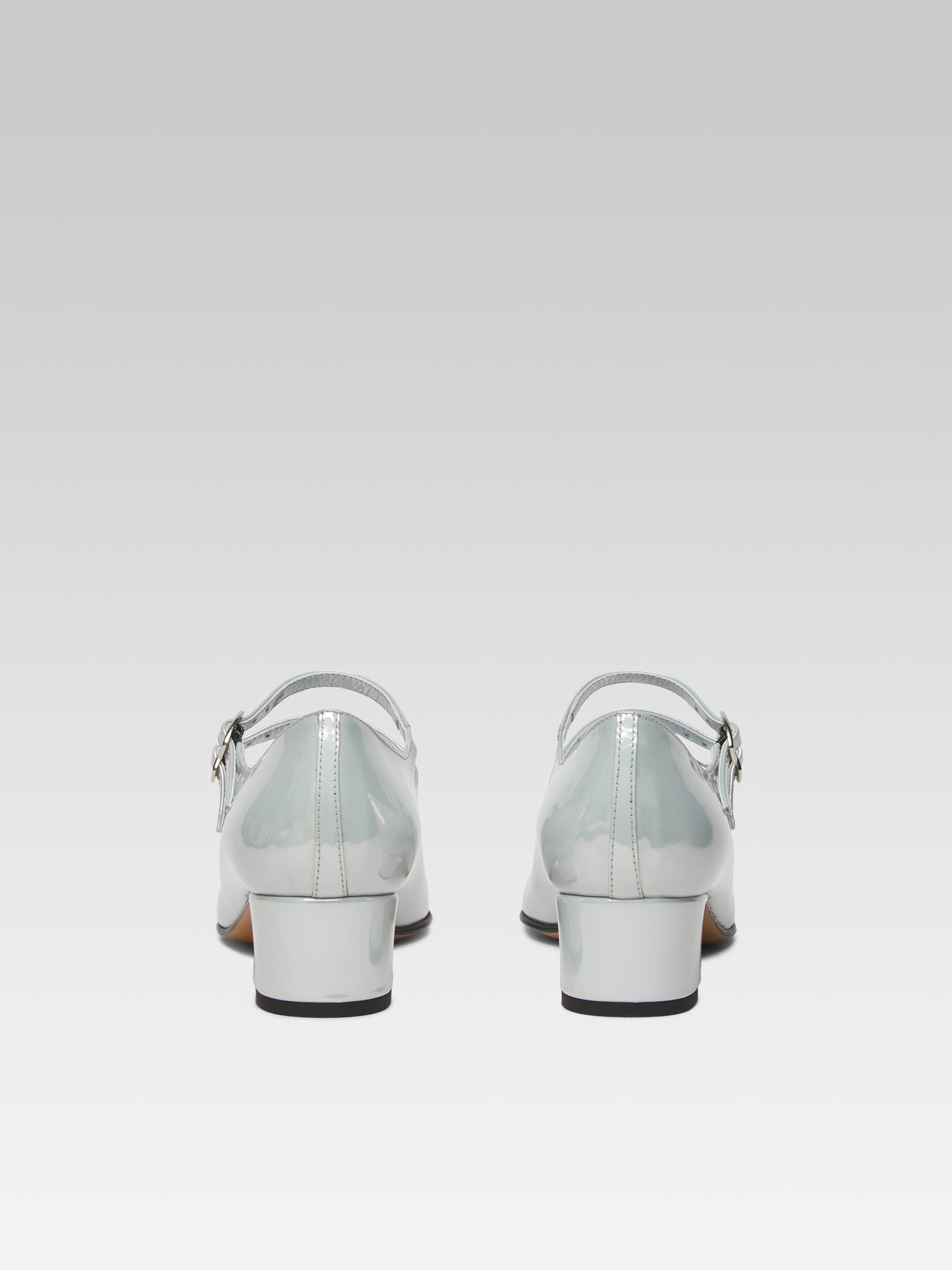 Kina - Escarpins babies cuir reflex blanc