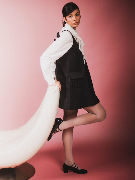 Kina - Escarpins babies cuir verni noir - Image numéro 8