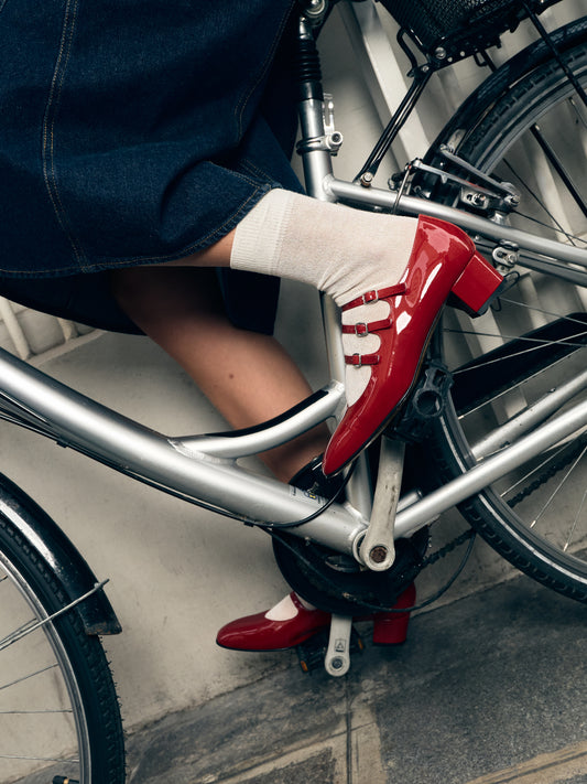 Kina - Red patent leather Mary Janes pumps - Image number 9