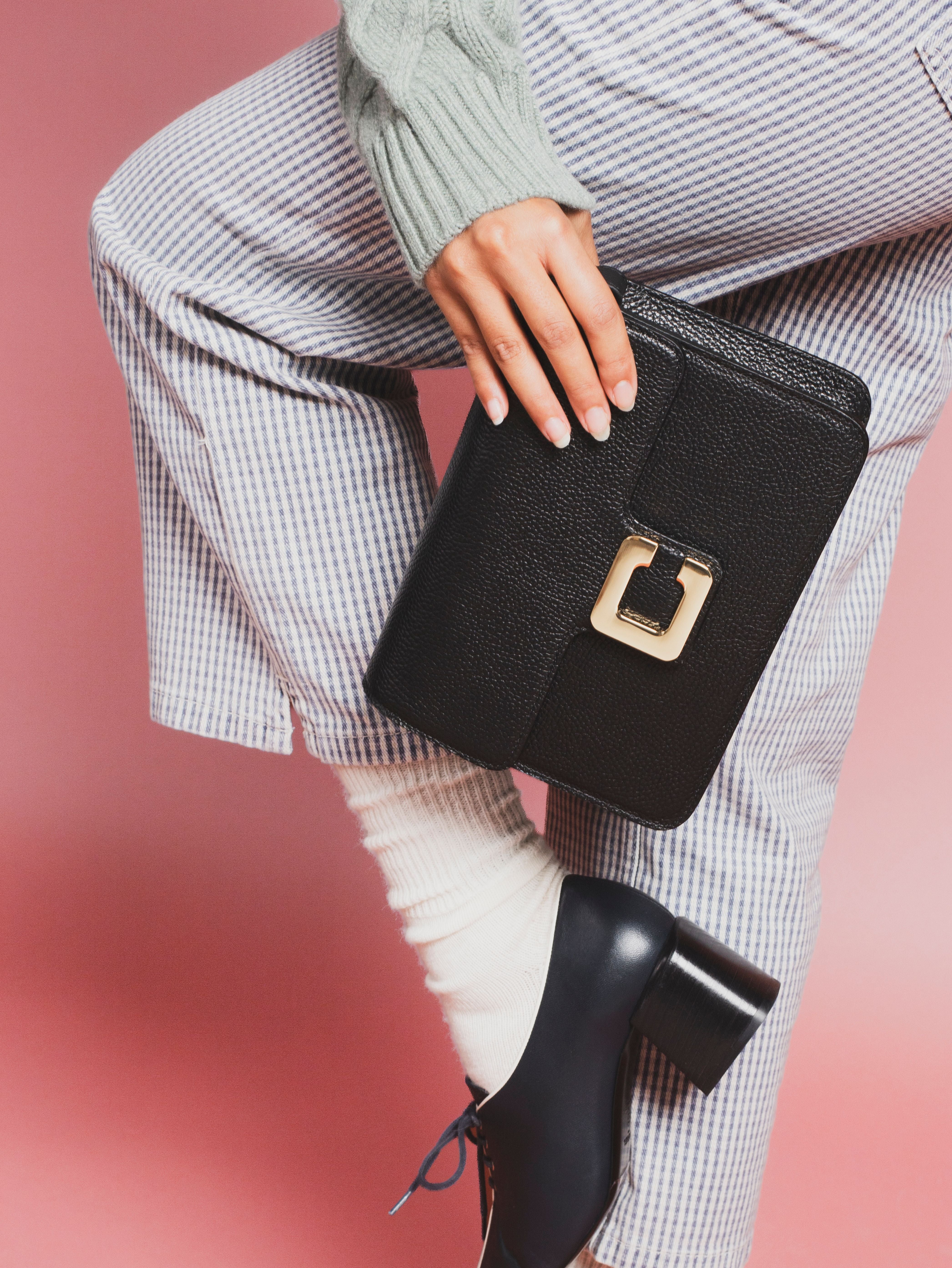 Mabillon - Sac cuir grainé noir