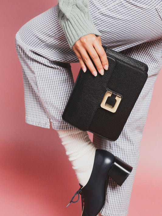 Mabillon - Sac cuir grainé noir