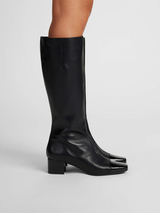 Malaga - Bottes cuir et verni noir - Image numéro 5