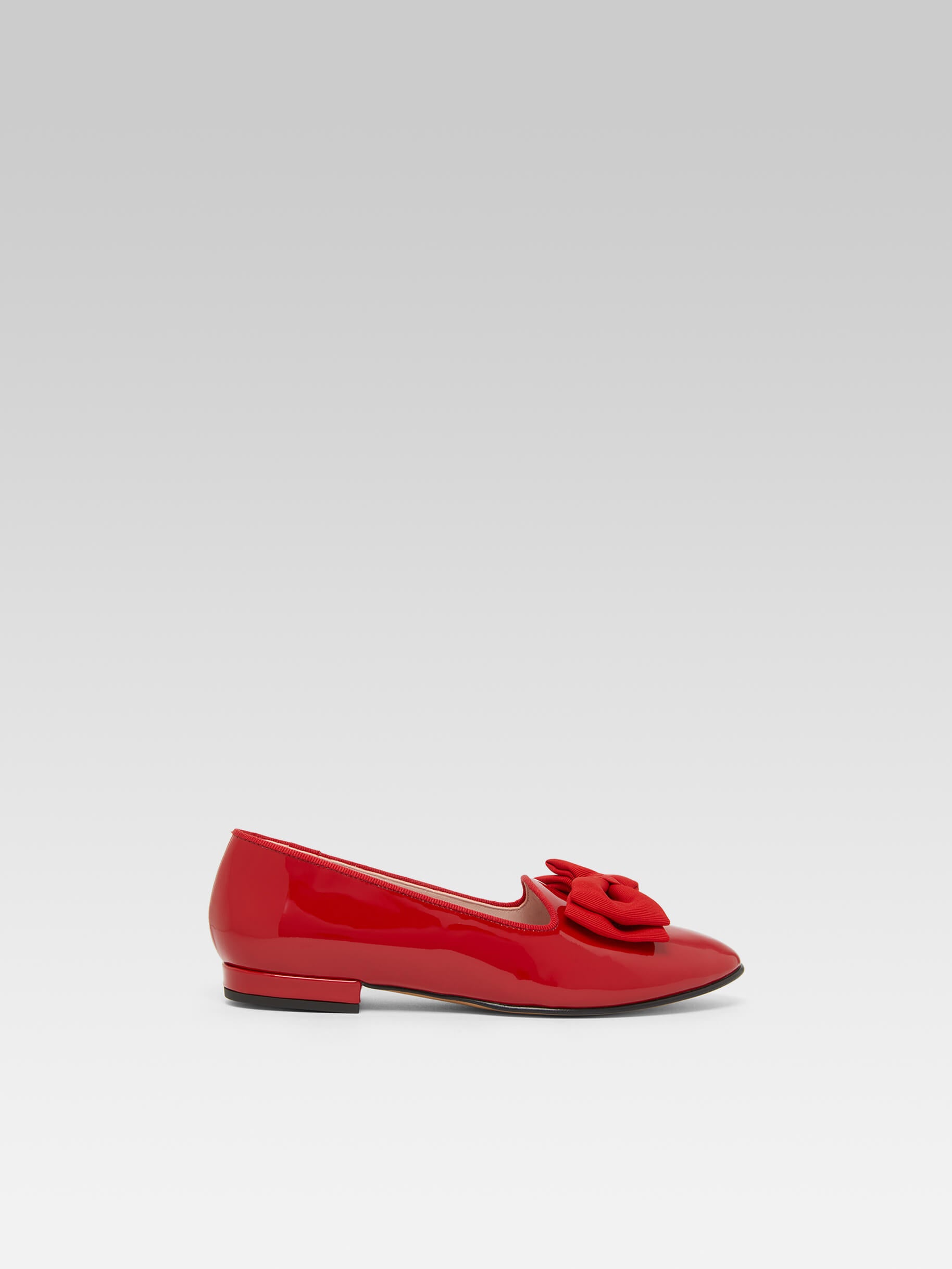 Marquis - Red patent leather bow ballet flats - Image number 1