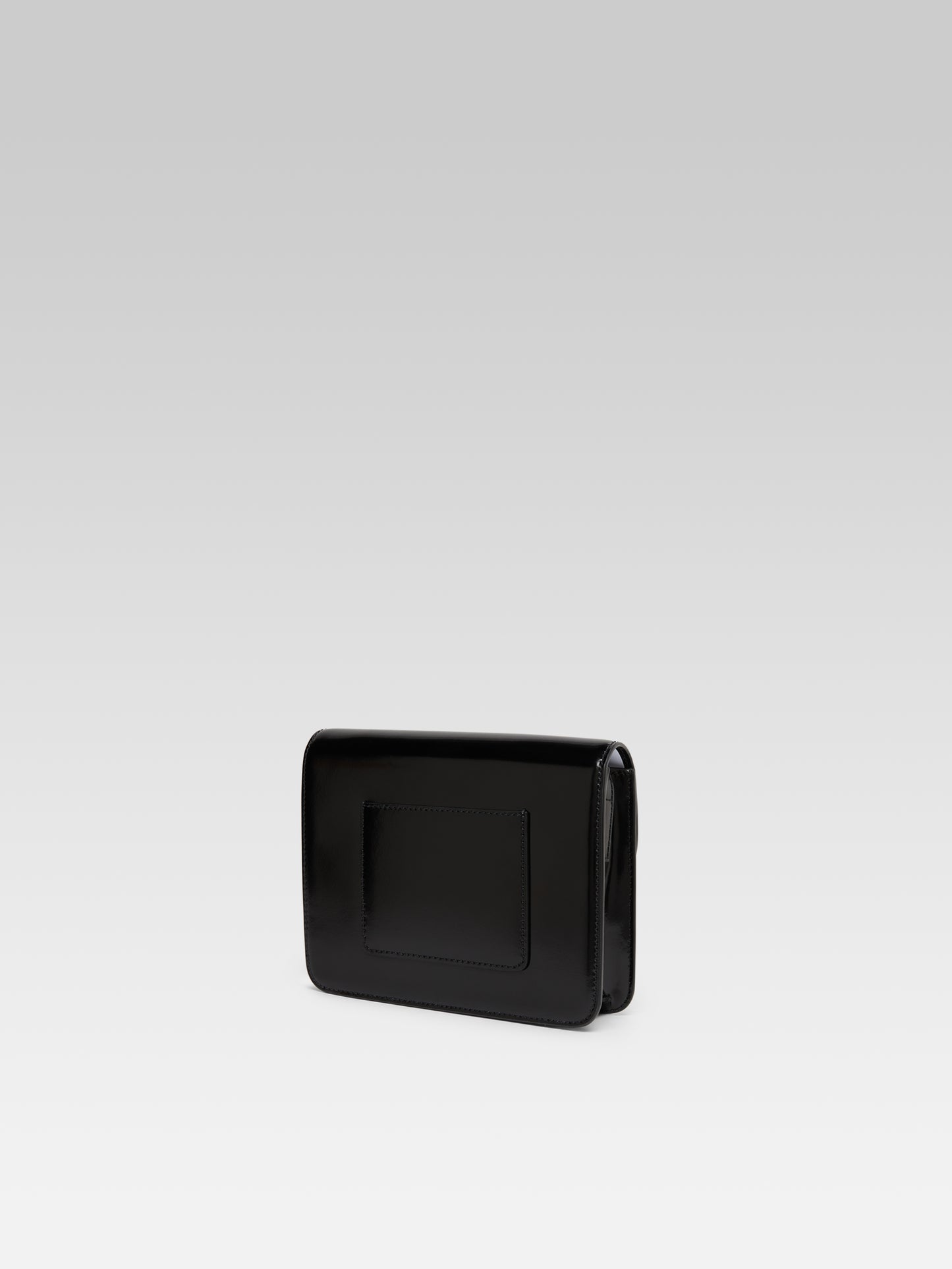 Mini Sorbonne - Black glossy leather bag