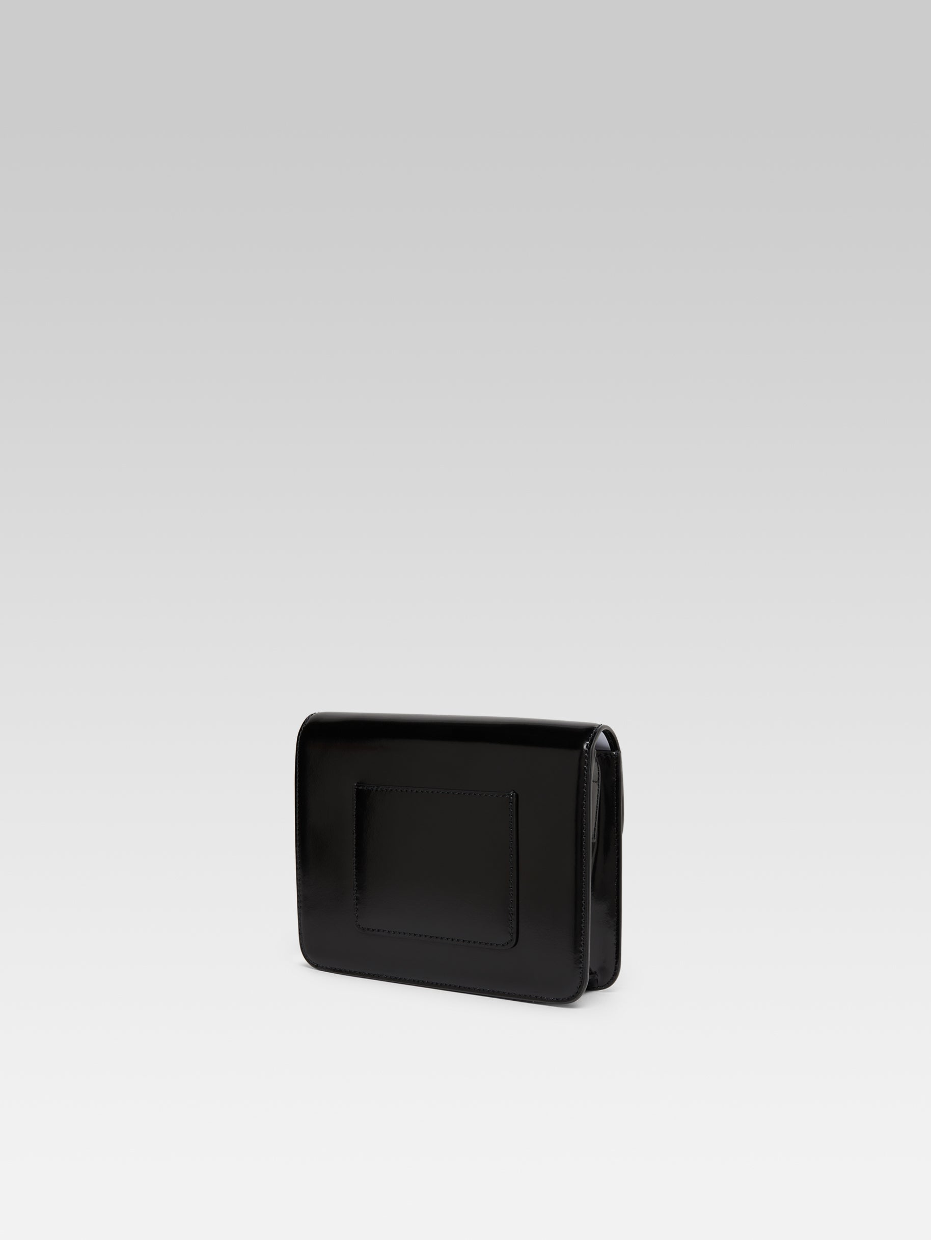 Mini Sorbonne - Black glossy leather bag - Image number 4