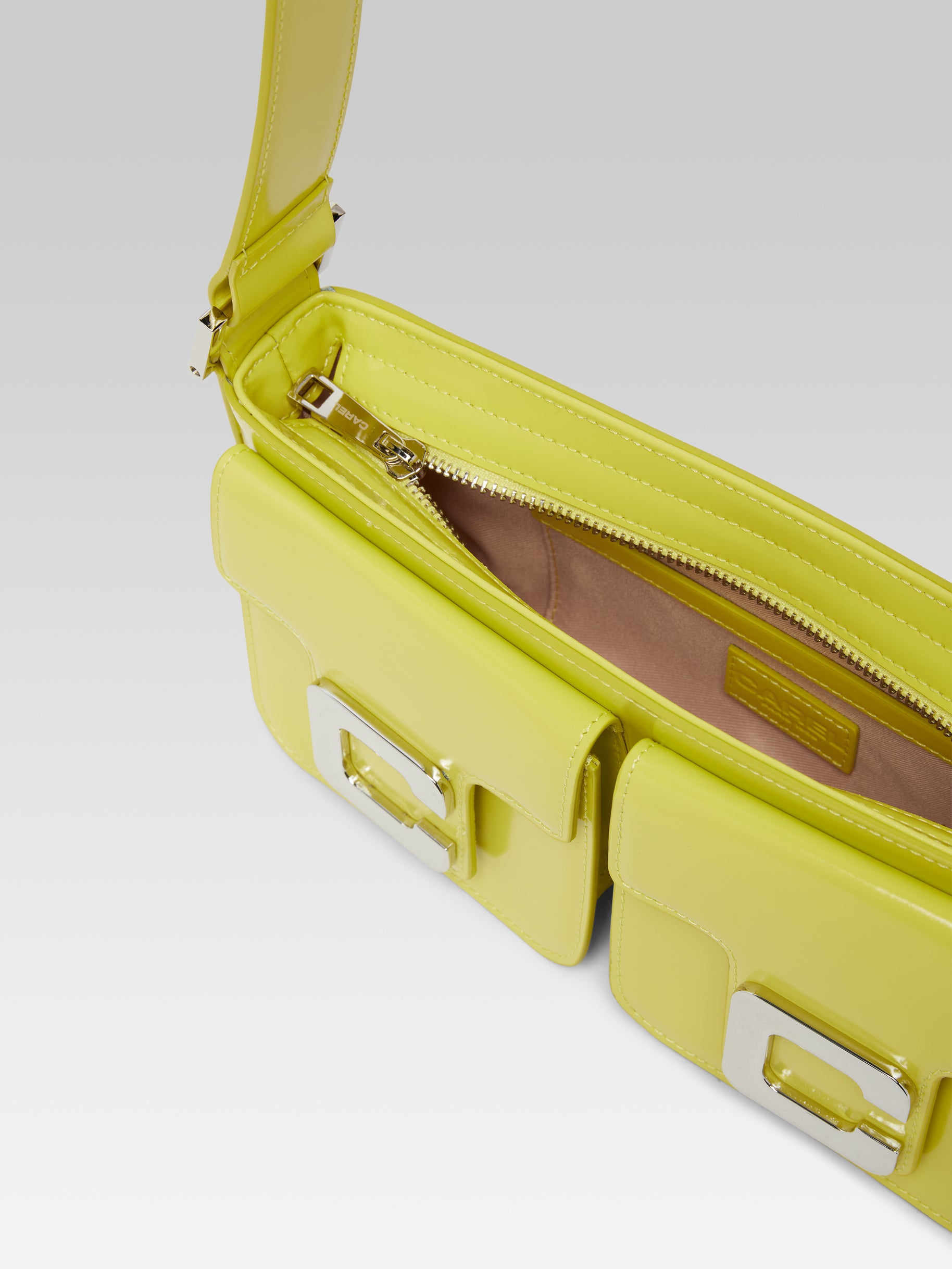 Mimi - Lime green glossy leather bag - Image number 2
