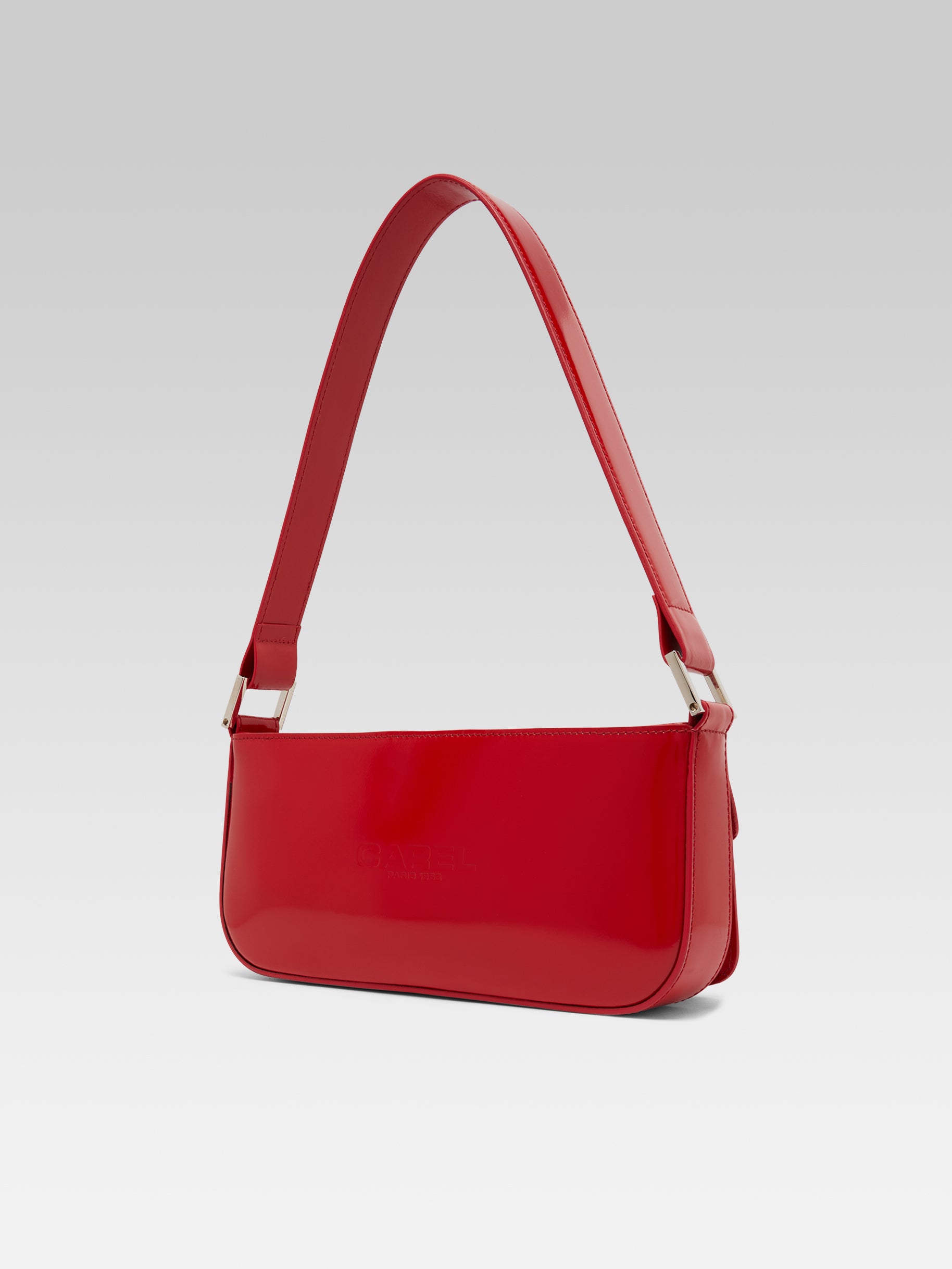 Mimi - Sac cuir glacé rouge - Image numéro 5