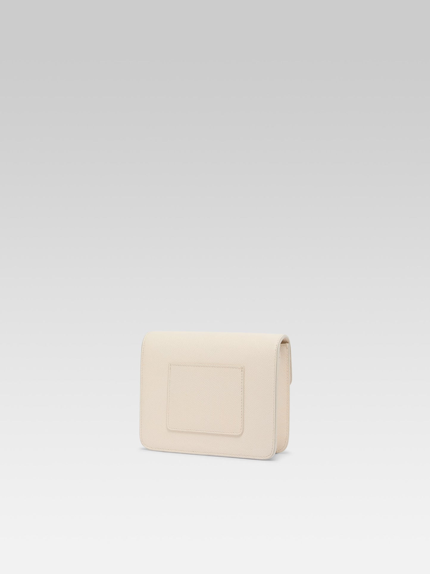 Mini Sorbonne - Ivory grained leather bag 