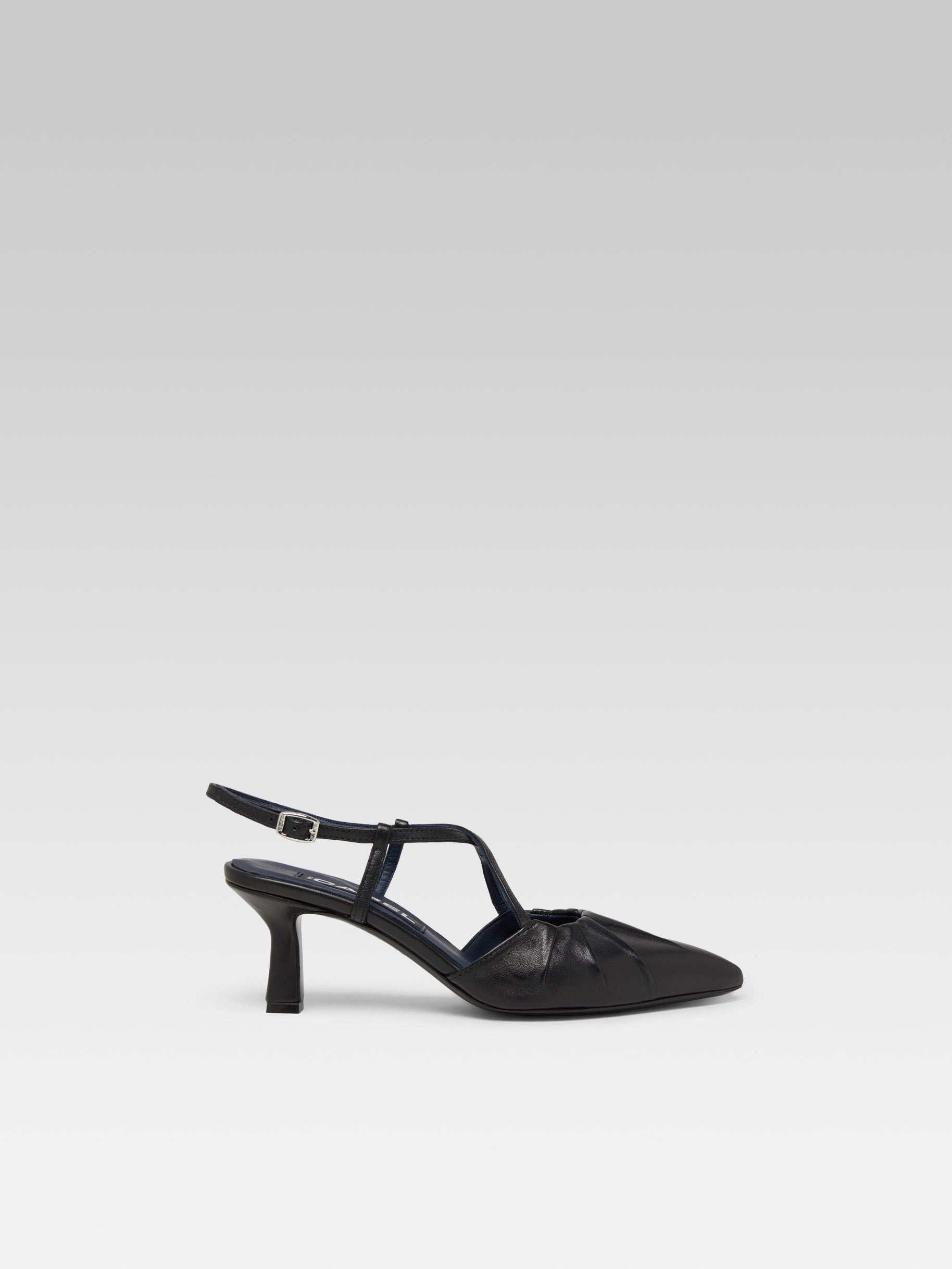 Neri - Escarpins slingback cuir noir - Image numéro 1
