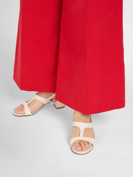 Romy - Nude patent leather sandals - Image number 6