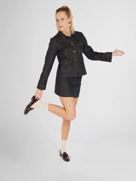 2100 - Mocassins cuir verni léopard - Image numéro 3