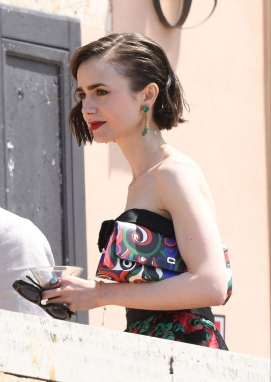 Madeleine - Multicolor printed leather bag - Image number 3