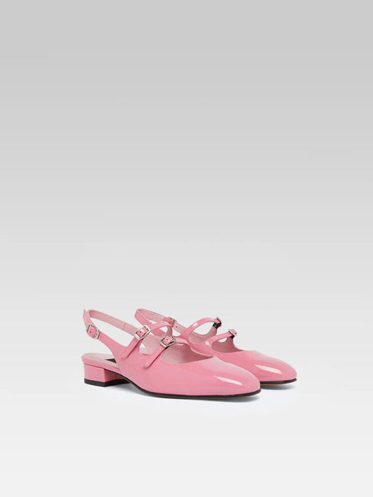 Peche - Babies slingback cuir verni upcyclé rose - Image numéro 4