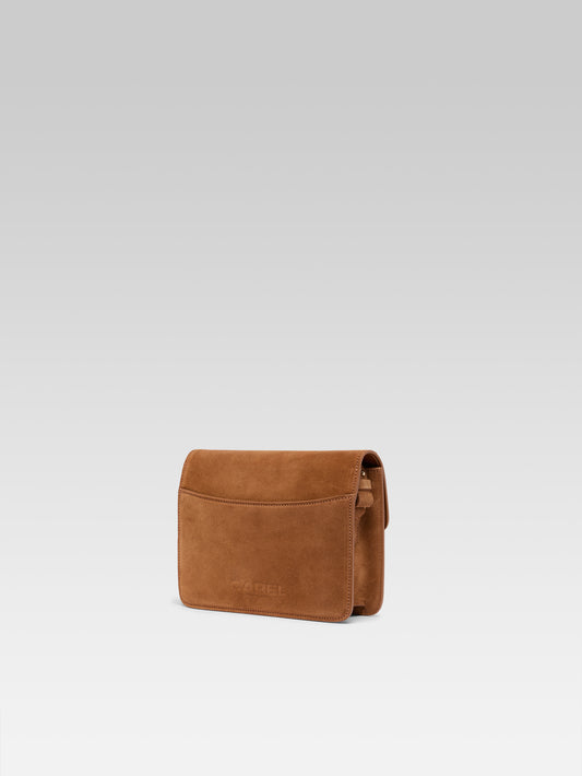 Mabillon - Cognac velvet leather bag - Image number 5