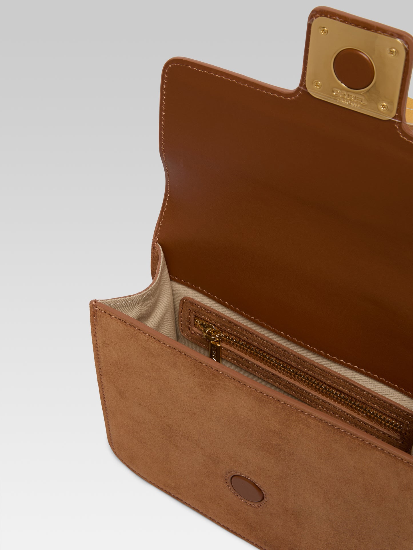 Mabillon - Cognac velvet leather bag